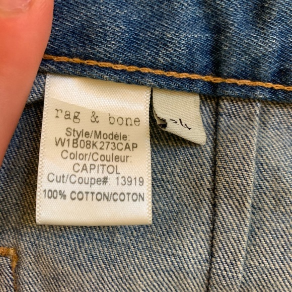 rag and bone rosie denim miniskirt - Picture 7 of 7